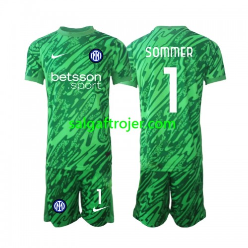 Internazionale Milano Yann Sommer 1 Fodboldtrøjer Målmand Børn Hjemmebanesæt 2024/25 Kort ærmer Internazionale Milano Yann Sommer 1 Fodboldtrøjer Målmand Børn Hjemmebanesæt 2024/25 Kort ærmer